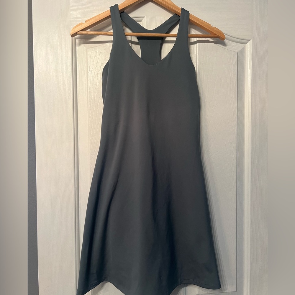Lola V-Neck Dress by Girlfriend Collective in Color Alpine